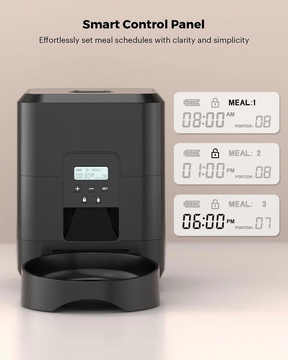 SmartLife WiFi Pet Feeder Pro — Automatic Food Dispenser with Timed Portion Control