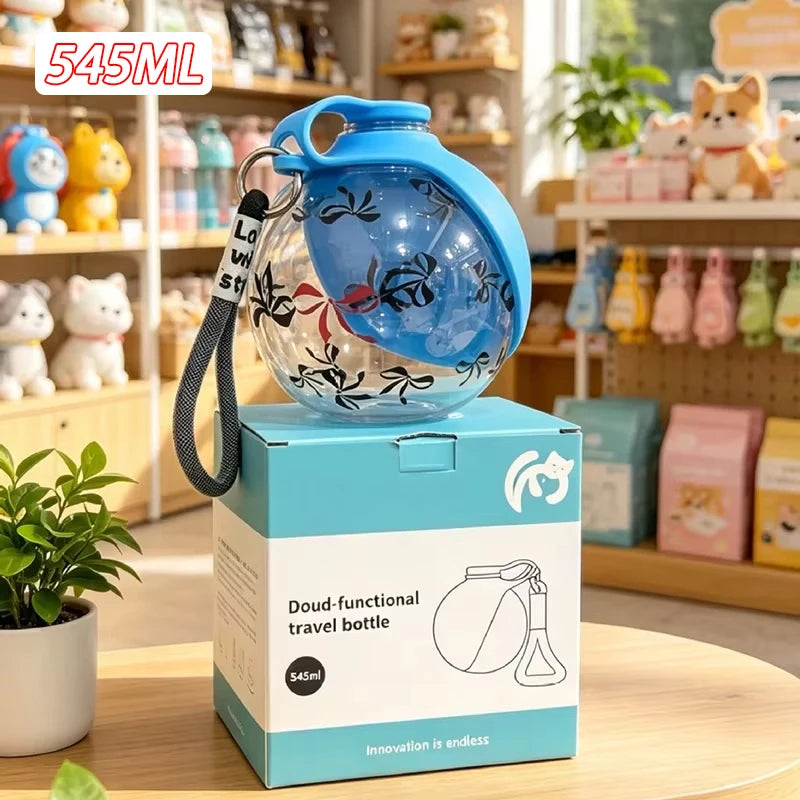 Leak-Proof Feeder Bottle For Outdoor 2-in-1 Silicon