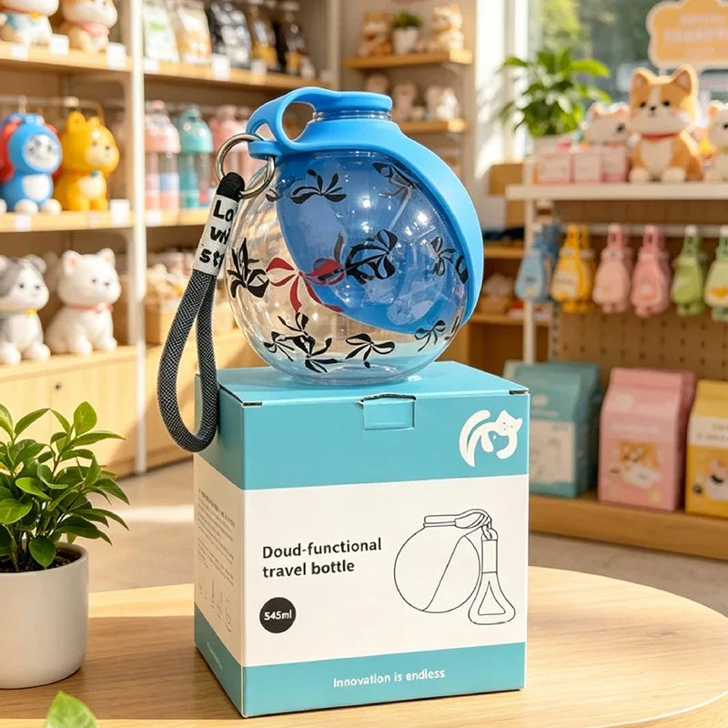 Leak-Proof Feeder Bottle For Outdoor 2-in-1 Silicon