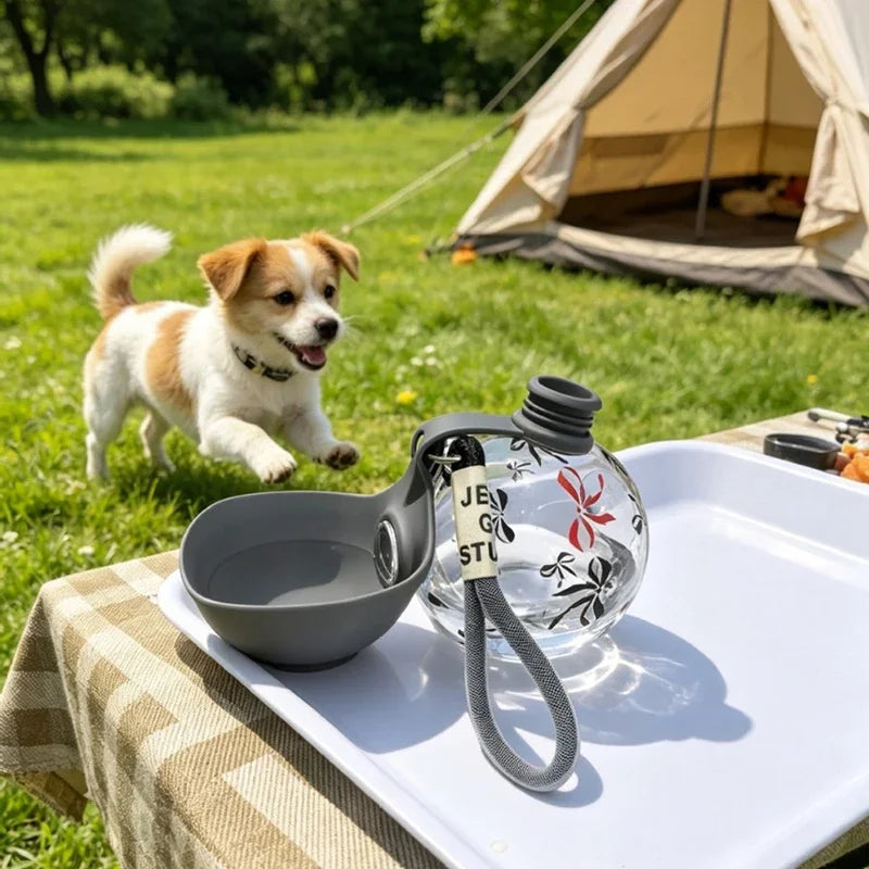 Leak-Proof Feeder Bottle For Outdoor 2-in-1 Silicon