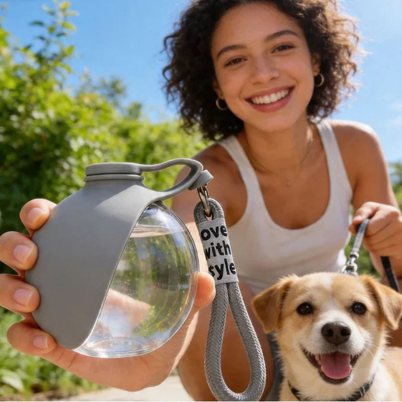 Leak-Proof Feeder Bottle For Outdoor 2-in-1 Silicon