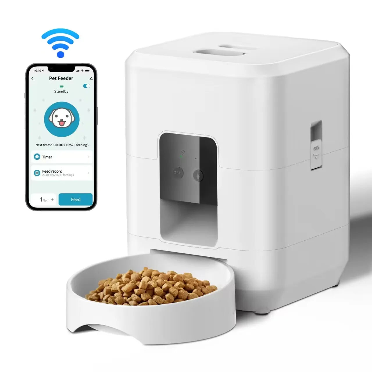 SmartLife WiFi Pet Feeder Pro — Automatic Food Dispenser with Timed Portion Control