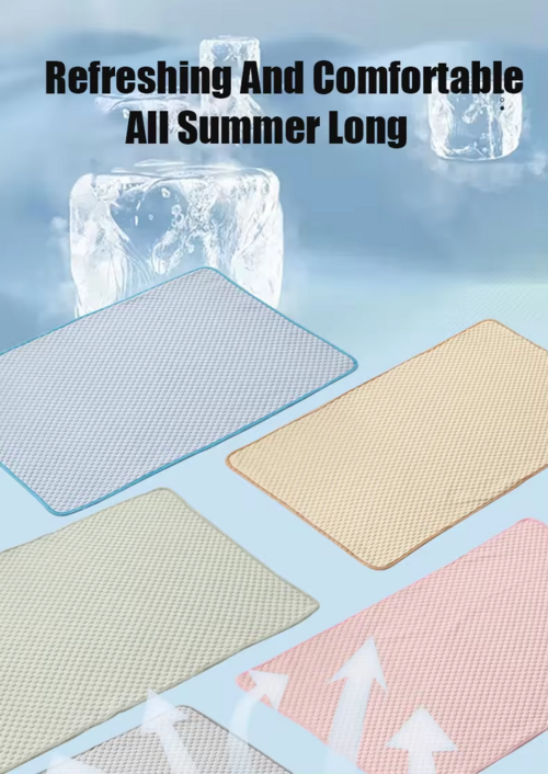 Pet Cooling Mat Ice Silk Breathable Dog-Cat Pad